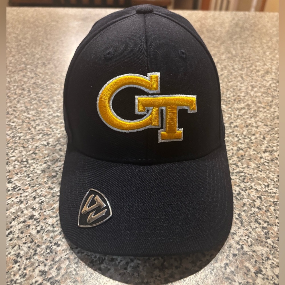 Georgia Tech college Top of the World Black and Gold Cap